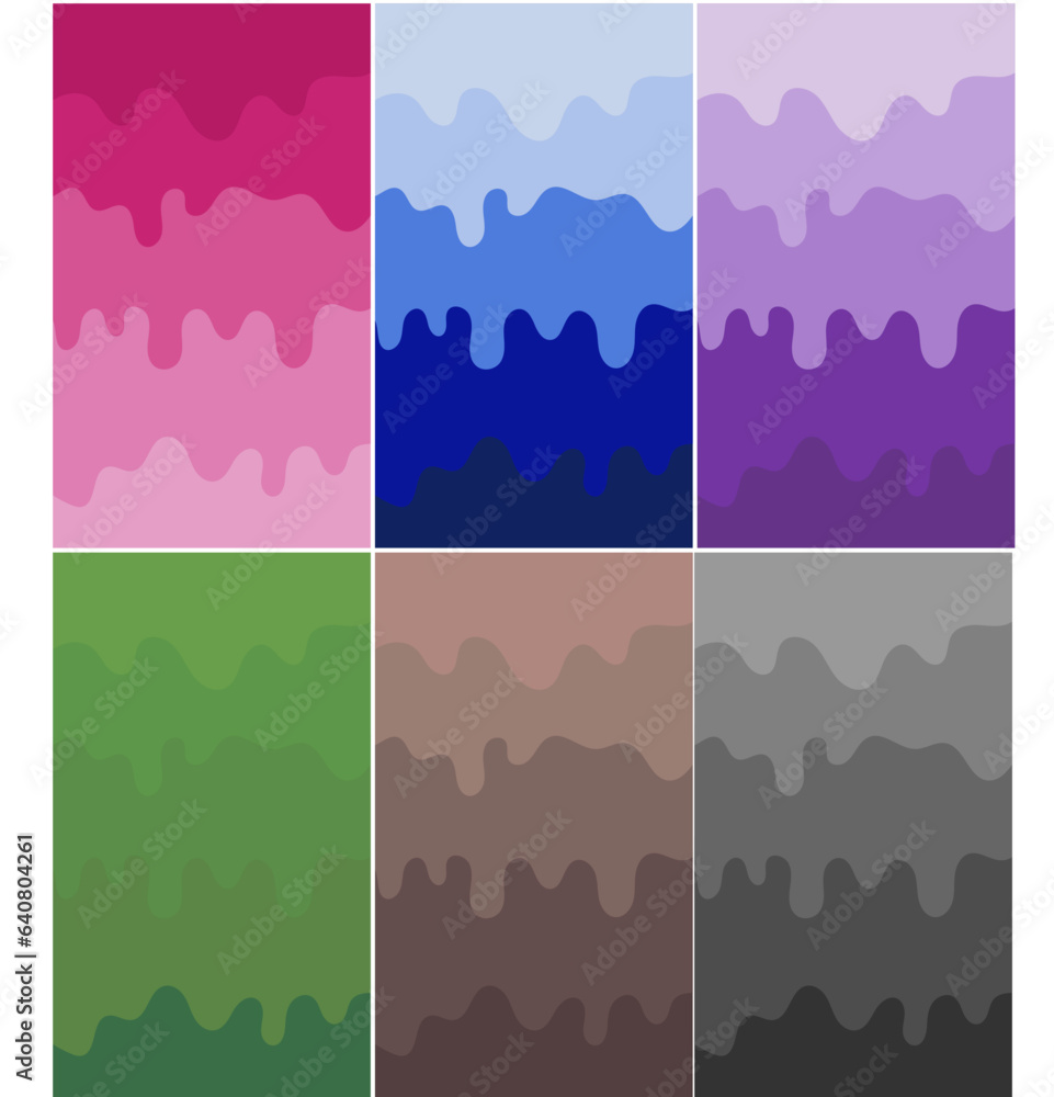 waves gradient background smudges pattern