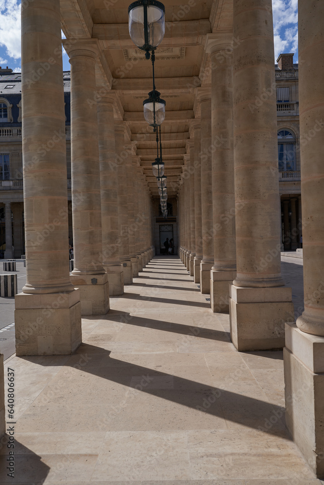Paris, France - July 14, 2023 - The Palais-Royal is a former French royal palace