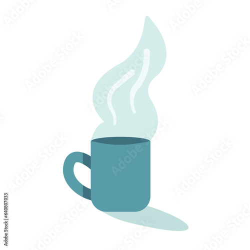 Quadro su tela Coffee cup with steam.