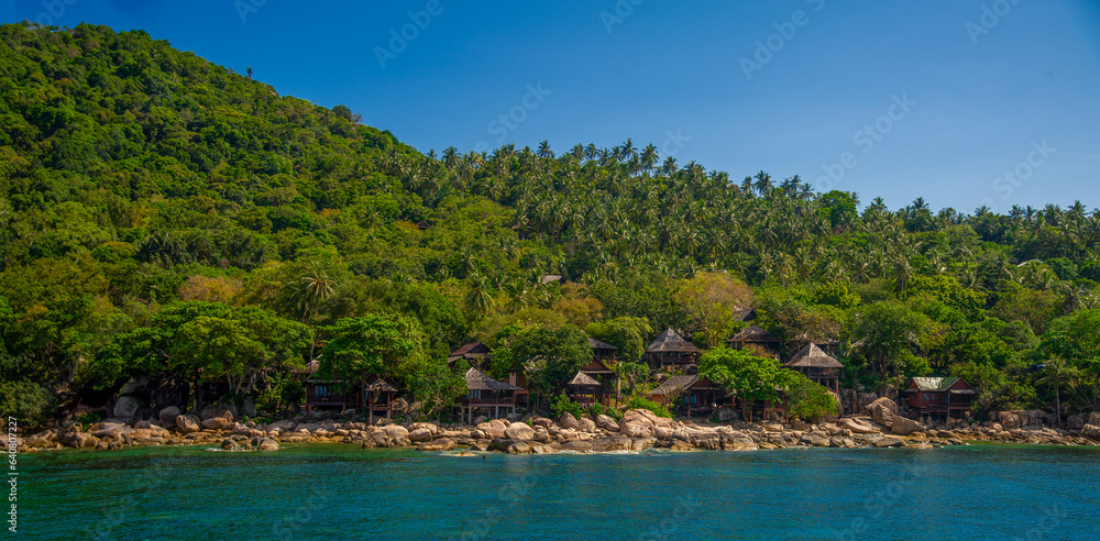 Coastal bungalows in Ko Tao Thailand