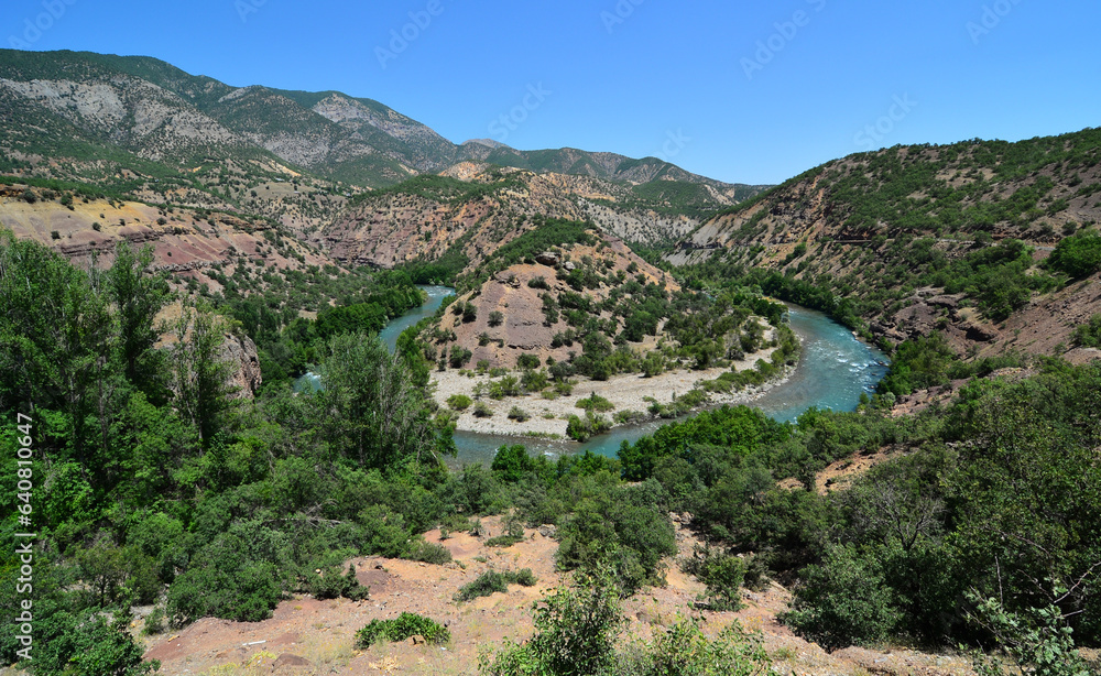 Munzur Canyon in Tunceli, Turkey.