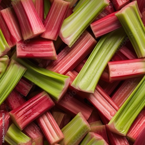 Rhubarb as seamless tiles