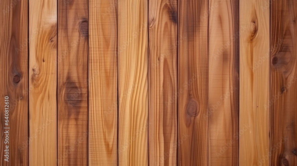 Fototapeta premium Brown vertical wood texture background.