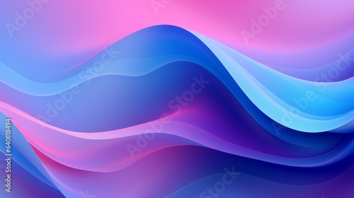 Violet Abstract Shapes. Gradient Background. Minimal Concept. Pink Wave Brochure. 3d Fluid Banner. Purple Movement Illustration. Neon Minimal Pattern. Blue Flow Brochure. Geometric Background.