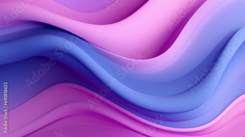 Violet Abstract Shapes. Gradient Background. Minimal Concept. Pink Wave Brochure. 3d Fluid Banner. Purple Movement Illustration. Neon Minimal Pattern. Blue Flow Brochure. Geometric Background.