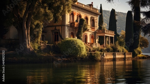 An old Villa at a lake © HandmadePictures