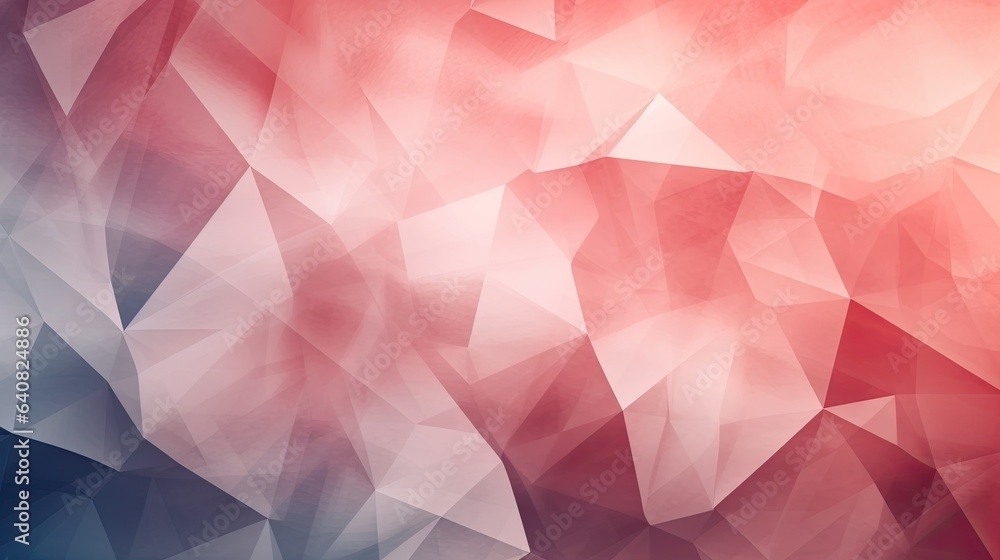 Obraz premium abstract geometric poly blue and red background