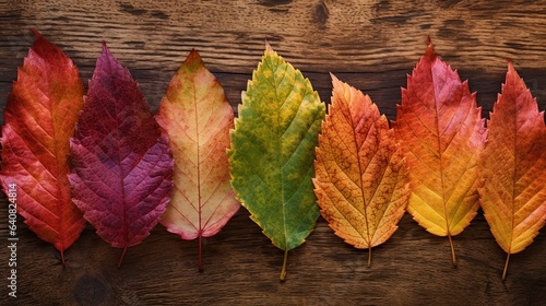 artful arrangement of autumn leaves forming a textured canvas