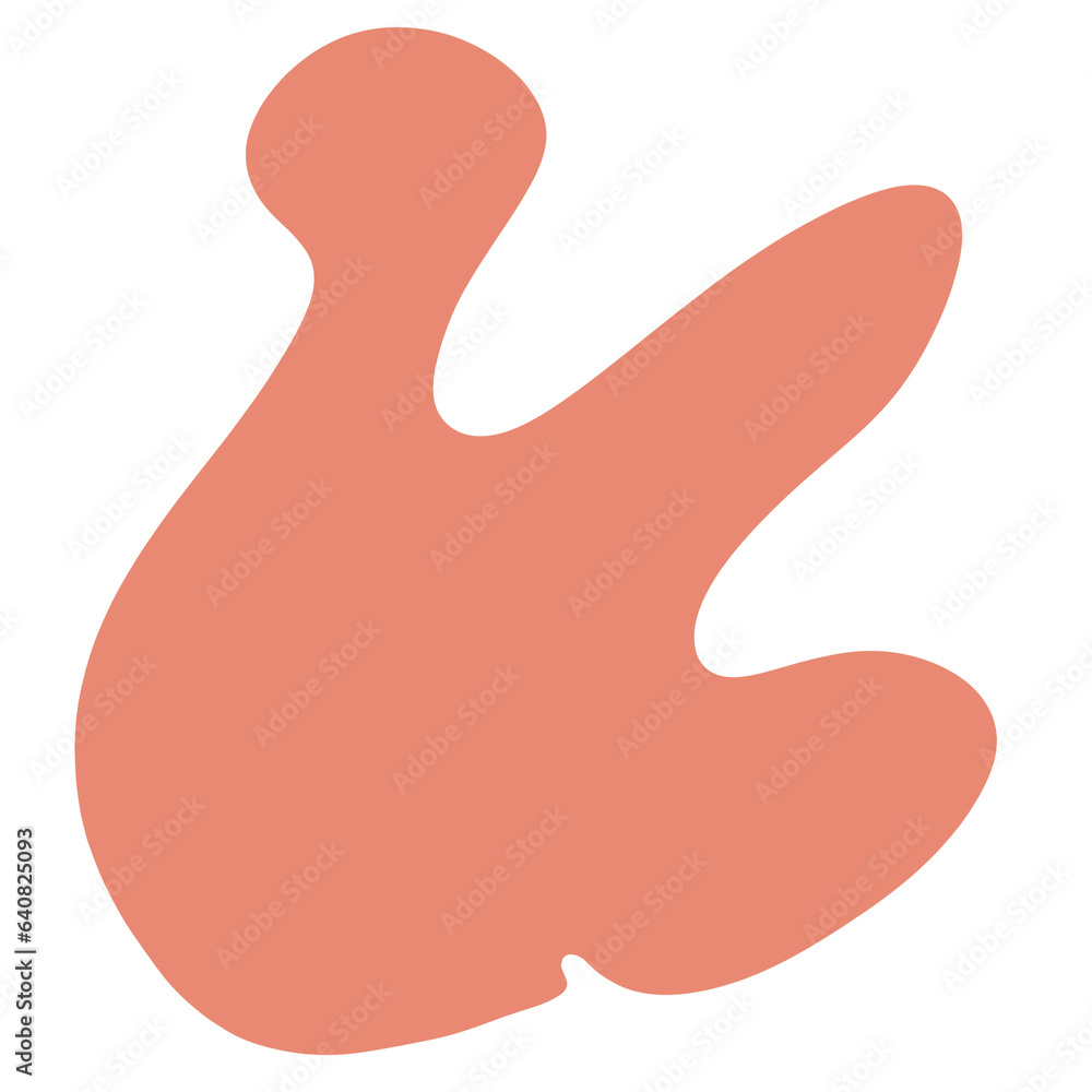 Orange Abstract Shape Art illustration Abstract Element Orange Abstract Shape Art illustration Abstract Element