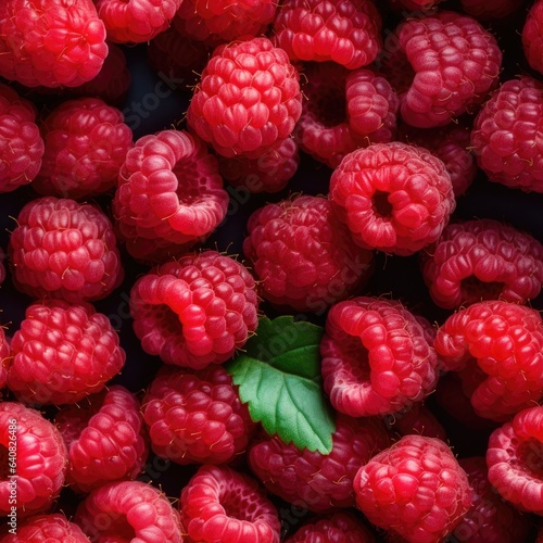 Raspberries as seamless tiles