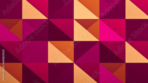 Background of multicolored triangles pattern texture. Beautiful pattern in pink colors for design. 3d illustration of a pattern for the desktop. Wallpapers