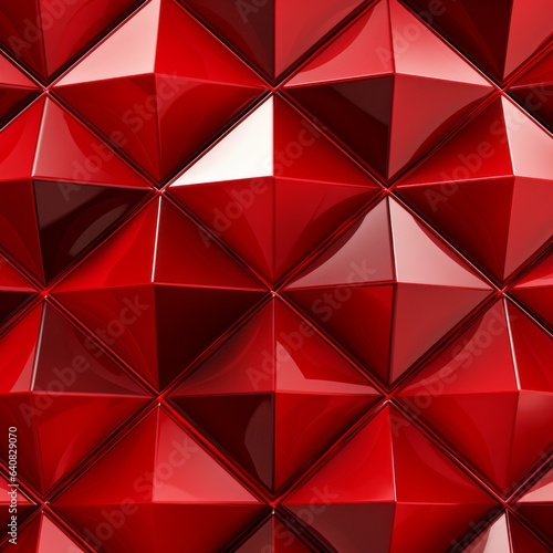 Background of red multicolored triangles pattern texture. Beautiful pattern in bright ruby colors for design. 3d illustration of a pattern for the desktop. Wallpapers