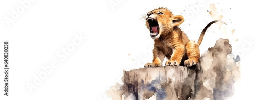 The Lion of Judah's Roar: Biblical Lion Cub Image Echoes Christ's Authority and Kingship.  Lion Cub King. 