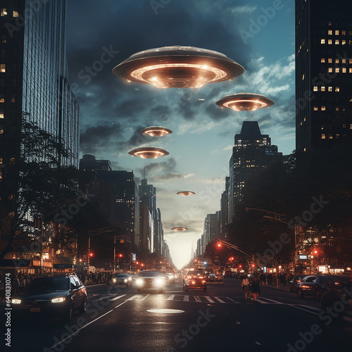 UFOs in the city  Generative Ai