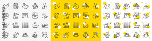 Outline Bid offer, Furniture and Diesel station line icons pack for web with Dishwasher, Sleep, Search puzzle line icon. Gps, Teamwork question, Binary code pictogram icon. Vector