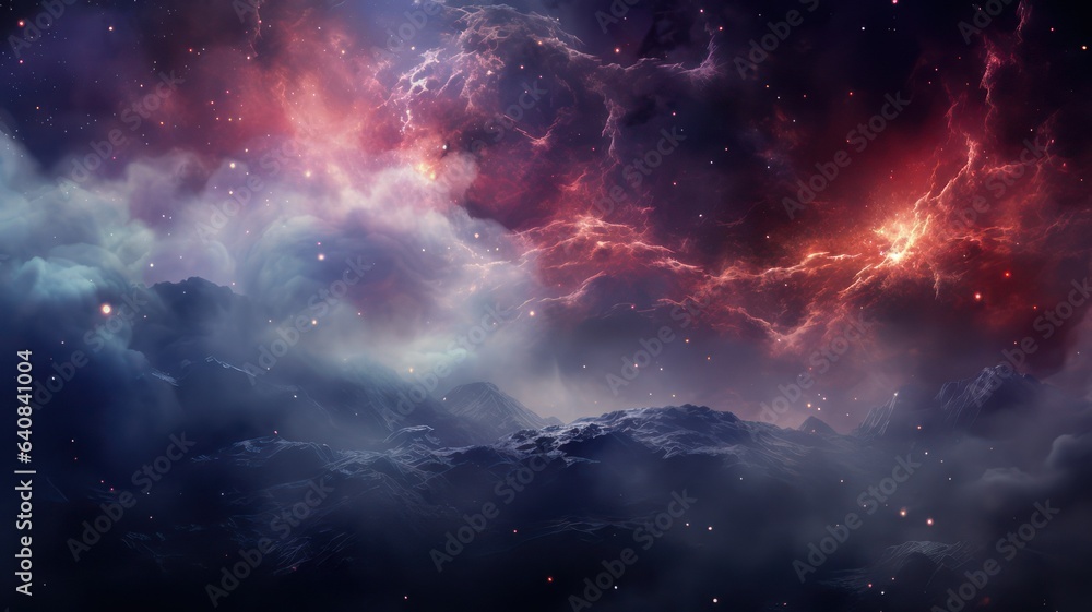 Nebula background created with Generative AI