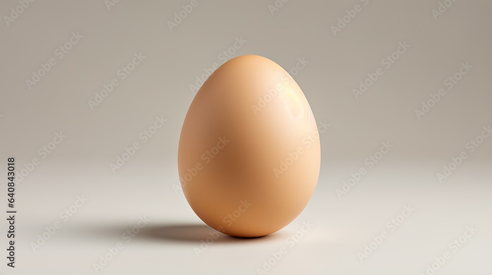 An image of a single egg placed on a white background and casting a thin shadow. An image of a single egg placed on a white background and casting a thin shadow.