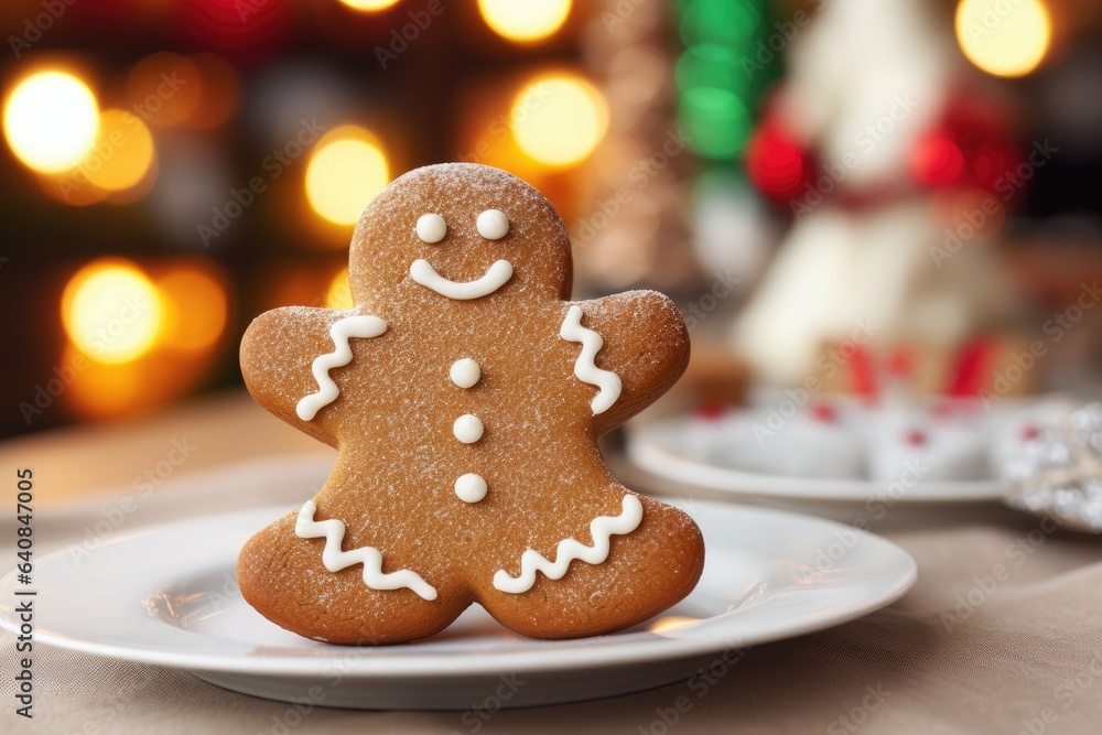 The Gingerbread Man. Christmas and New Year's holiday concept The Gingerbread Man. Christmas and New Year's holiday concept