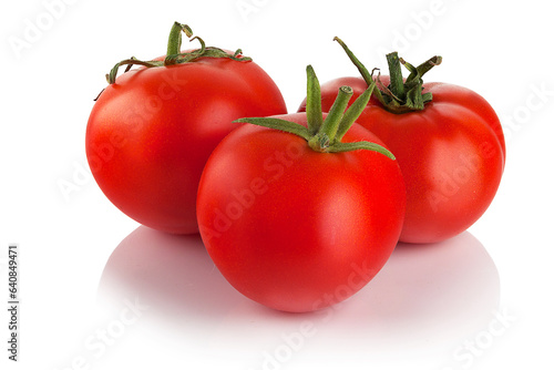 Red juicy ripe tomatoes