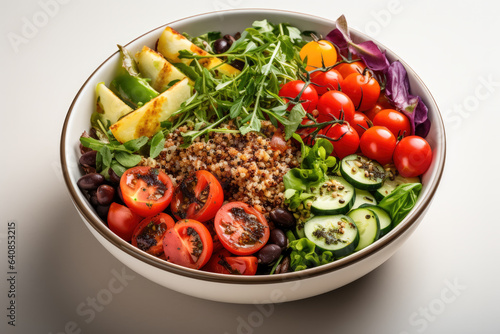 A bowl filled with an array of nutritious vegetables, ready to be savored and enjoyed