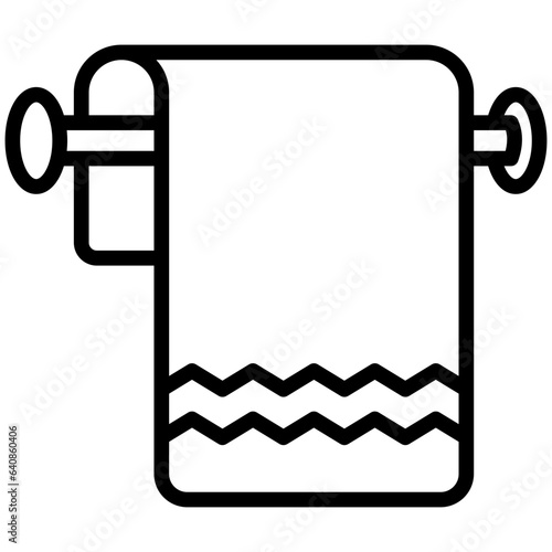 Towel icon often used in design, websites, or applications, banner, flyer to convey specific concepts related to gym and fitness.