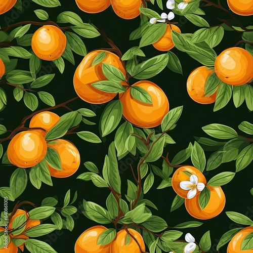 Kumquats as seamless tiles