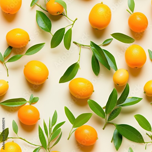 Kumquats as seamless tiles