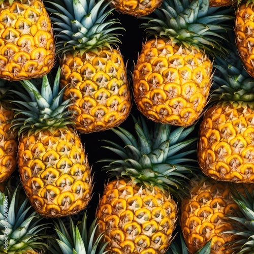 Pineapples as seamless tiles