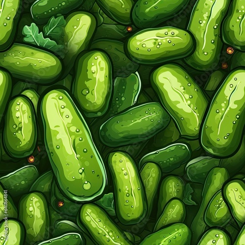 Cucumbers as seamless tiles