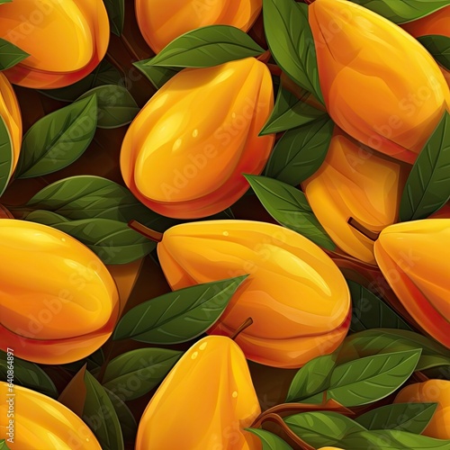 Mango as seamless tiles