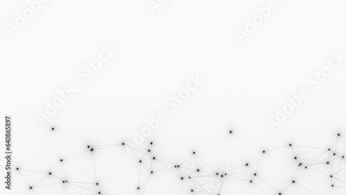 Abstract geometric white background. Plexus mesh backdrop.