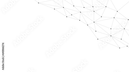 Abstract geometric background. Plexus mesh backdrop. Vector