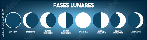FASES DA LUA, FASES LUNARES, LUA, LUA CHEIA, LUA NOVA, QUARTO CRESCENTE, QUARTO MINGUANTE, GIBOSA CRESCENTE, GIBOSA MINGUANTE