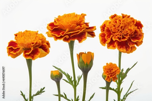 "Marigold Bliss: Nature's Emblem of Joy." Digital produkt. Generativ ai.