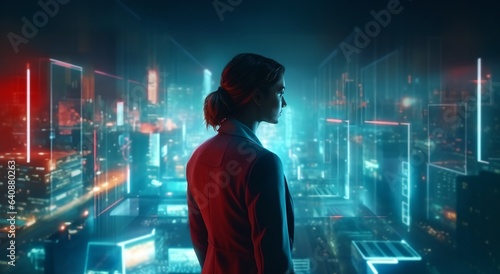 Wallpaper Mural Business woman, generative ai image of confident CEO woman. Torontodigital.ca