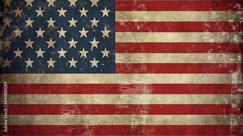 United States of America grunge flag