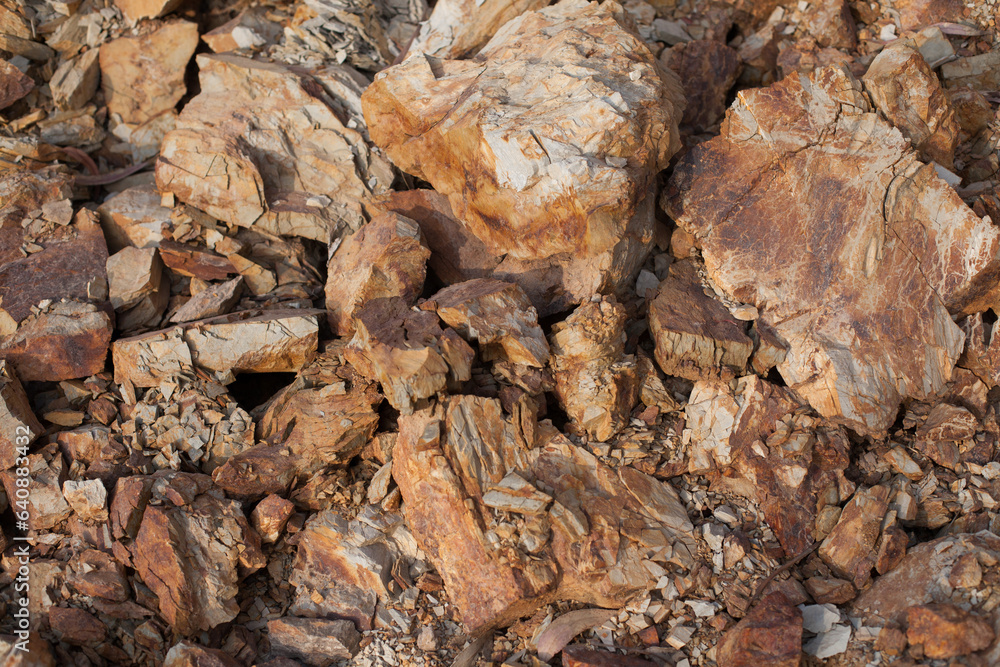 photograph of flagstone on a hill. Concept of nature and industries. photograph of flagstone on a hill. Concept of nature and industries.