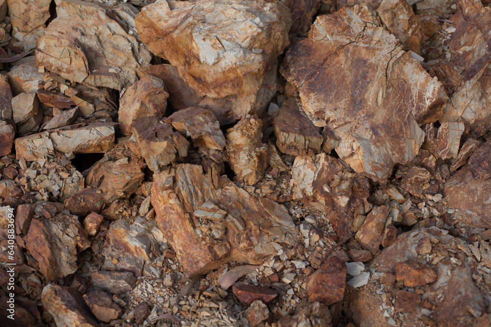 photograph of flagstone on a hill. Concept of nature and industries. photograph of flagstone on a hill. Concept of nature and industries.