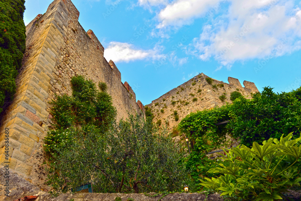 Fototapeta premium Die Scaligerburg in Malcesine am Gardasee, Italien 