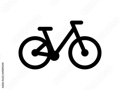 Vector bicycle icon. High quality black icon.