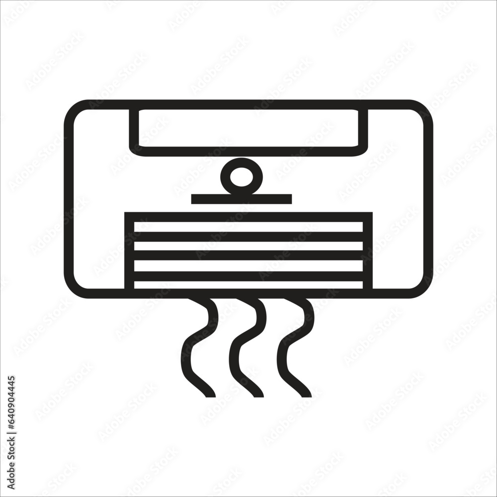 air condisioner vector line icon template air condisioner vector line icon template