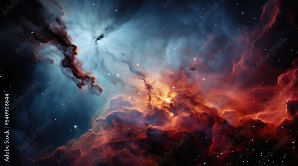 Colorful space galaxy cloud nebula. Stary night cosmos. Universe science astronomy. Supernova background wallpaper	 - obrazy, fototapety, plakaty 