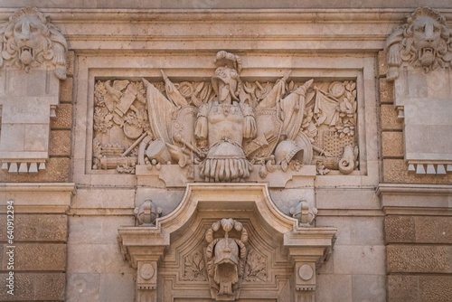 detail of the door of the buda castle