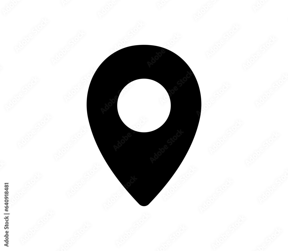Vector location marker icon. Map pin symbol. Vector location marker icon. Map pin symbol.