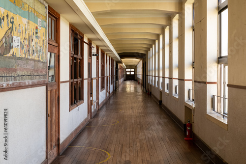  Old school hallway