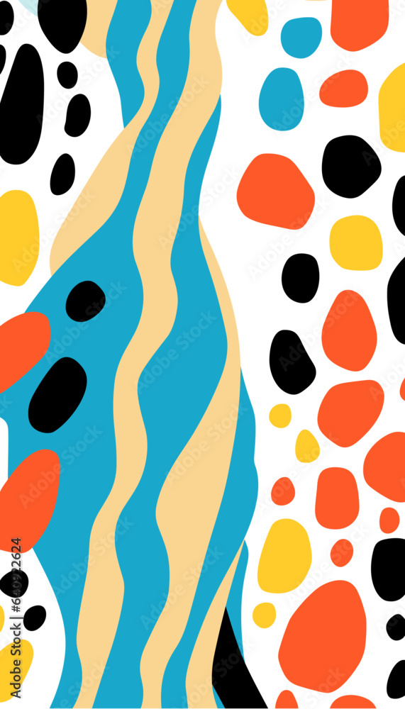 60s and 70s nostalgia: Seamless retro animal prints featuring vector-drawn, colorful shapes in a hand-drawn style. 60s and 70s nostalgia: Seamless retro animal prints featuring vector-drawn, colorful shapes in a hand-drawn style.