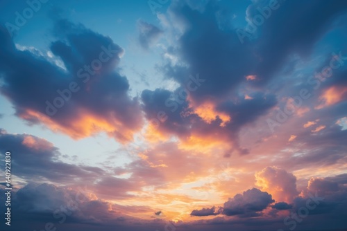 Dramatic sky with clouds for sky replacements with vibrant colors - background stock concepts © 4kclips