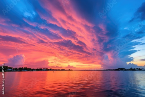 Amazing Florida sky with vibrant colors - background stock concepts © 4kclips