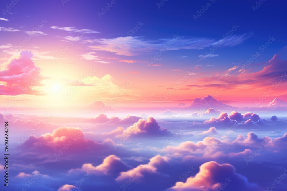 Wonderful sky background with vibrant colors - background stock concepts