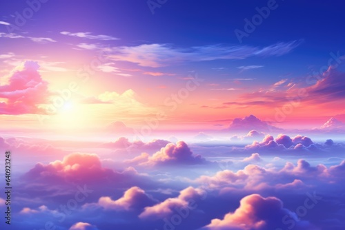 Wonderful sky background with vibrant colors - background stock concepts © 4kclips